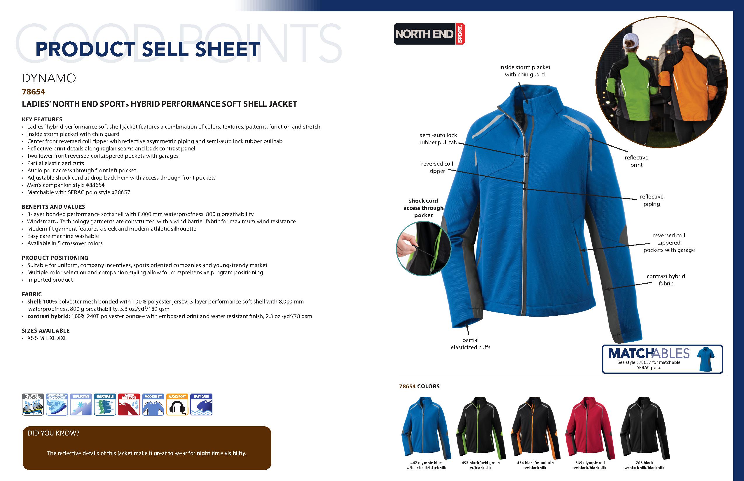 Ash City Lightweight 78654 - Dynamo Ladies' Hybird Perforamnce Soft Shell Jacket