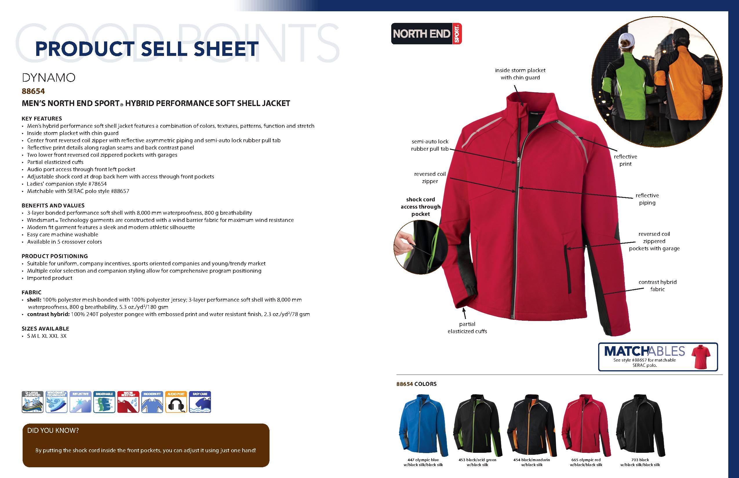 Ash City Lightweight 88654 - Dynamo Men's Hybrid Performance Soft Shell Jacket