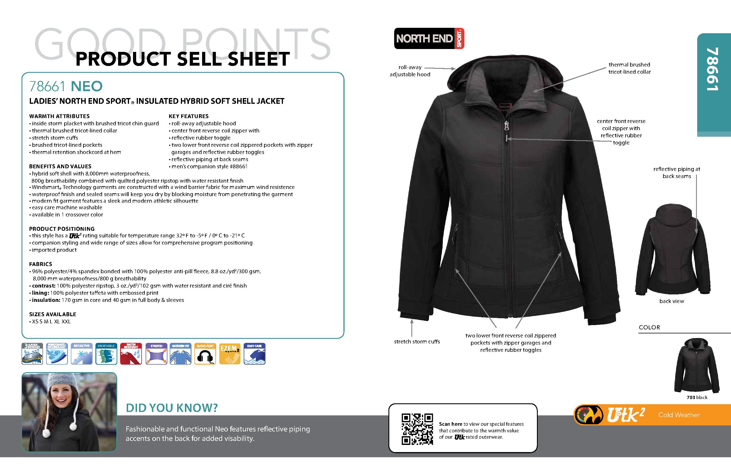 Ash City UTK 2 Warm.Logik 78661 - Neo Ladies' Insulated Hybird Soft Shell Jacket