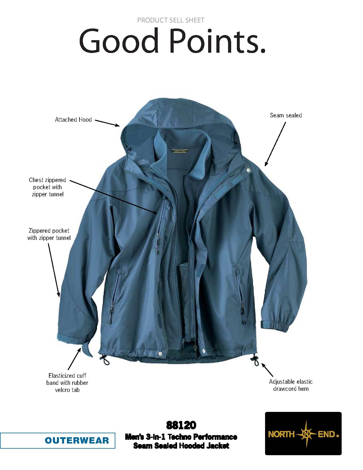 Ash City UTK 2 Warm.Logik 88120 - Men's 3-In-1 Techno Performance Seam-Sealed Hooded Jacket