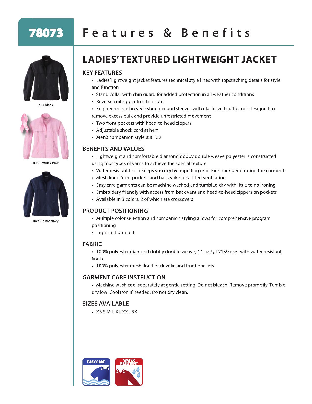 Ash City Lightweight 78073 - Ladies' Textured Lightweight Jacket