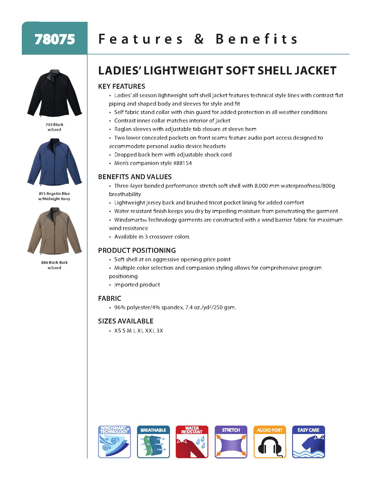 Ash City Lightweight 78075 - Ladies' Lightweight Soft Shell Jacket