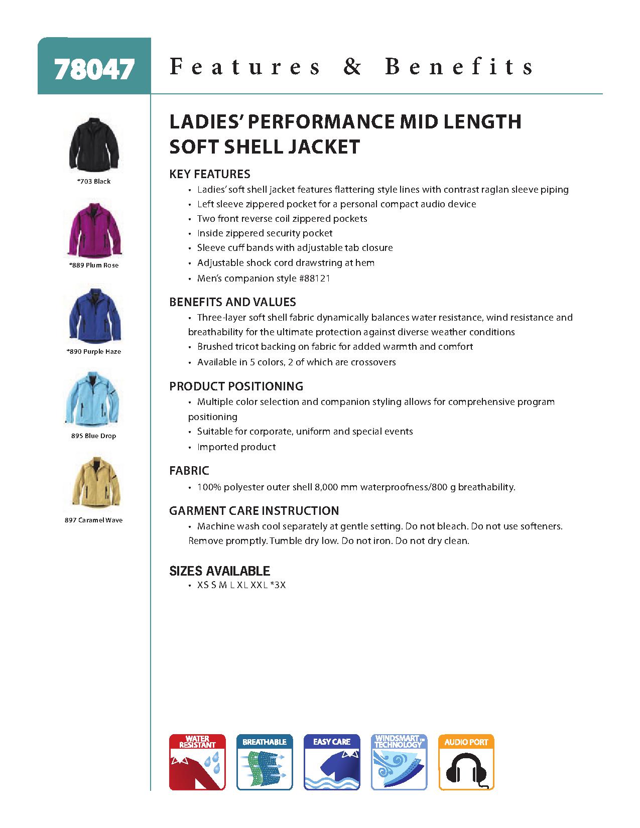 Ash City Performance Jackets 78047 - Ladies' Performance Mid-Length Soft Shell Jacket