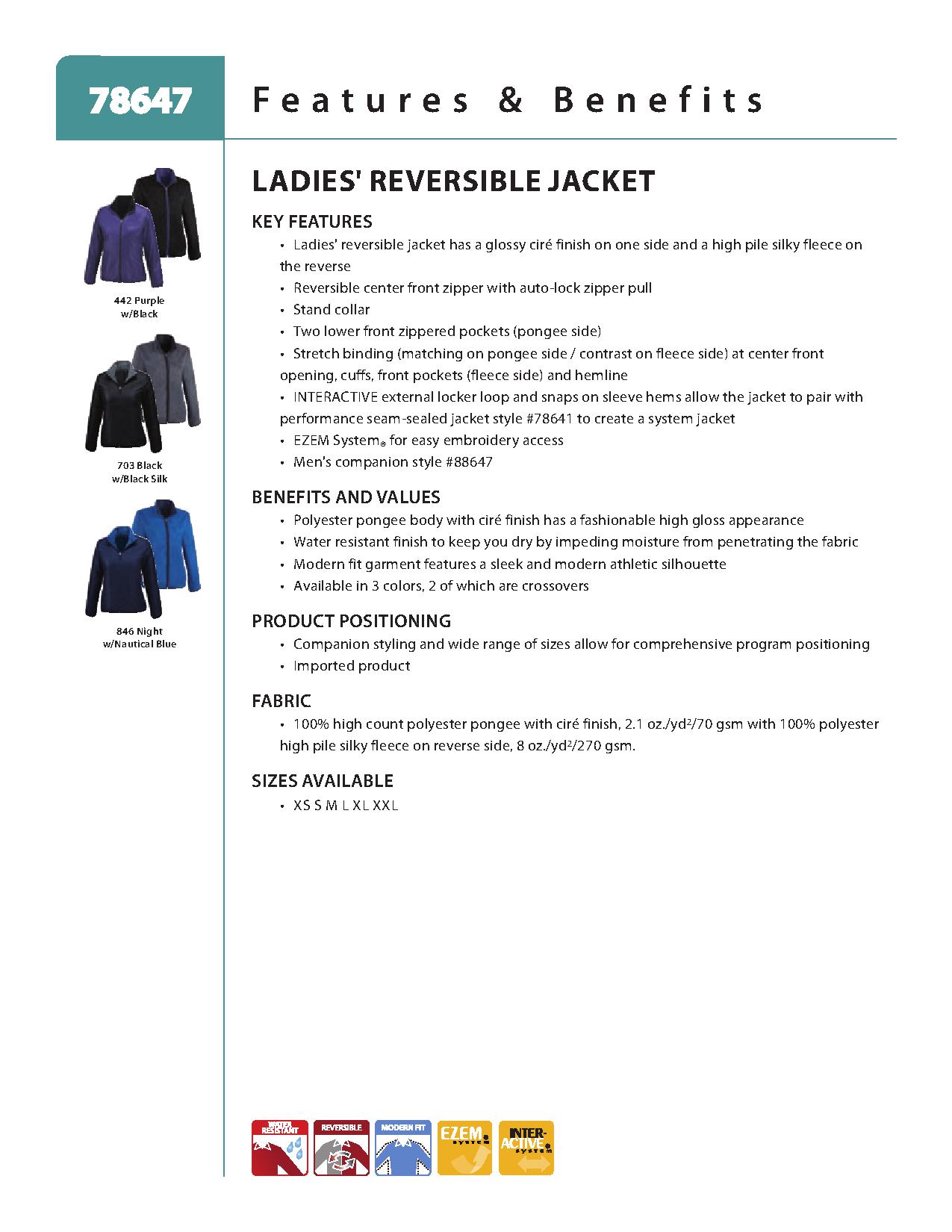 Ash City Reversible Jackets 78647 - Ladies' Reversible Jacket