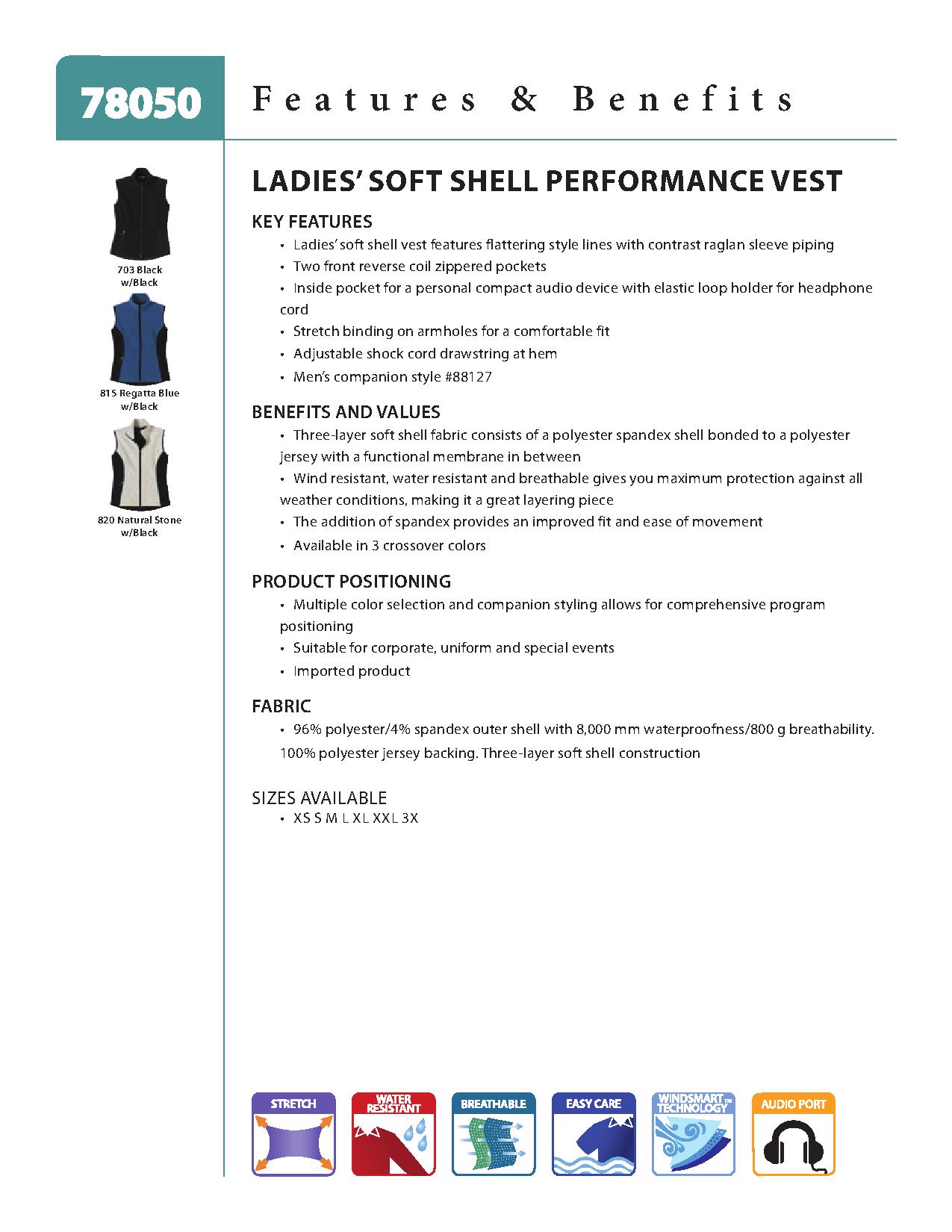 North End 78050 - Ladies' Three-Layer Light Bonded Performance Soft Shell Vest