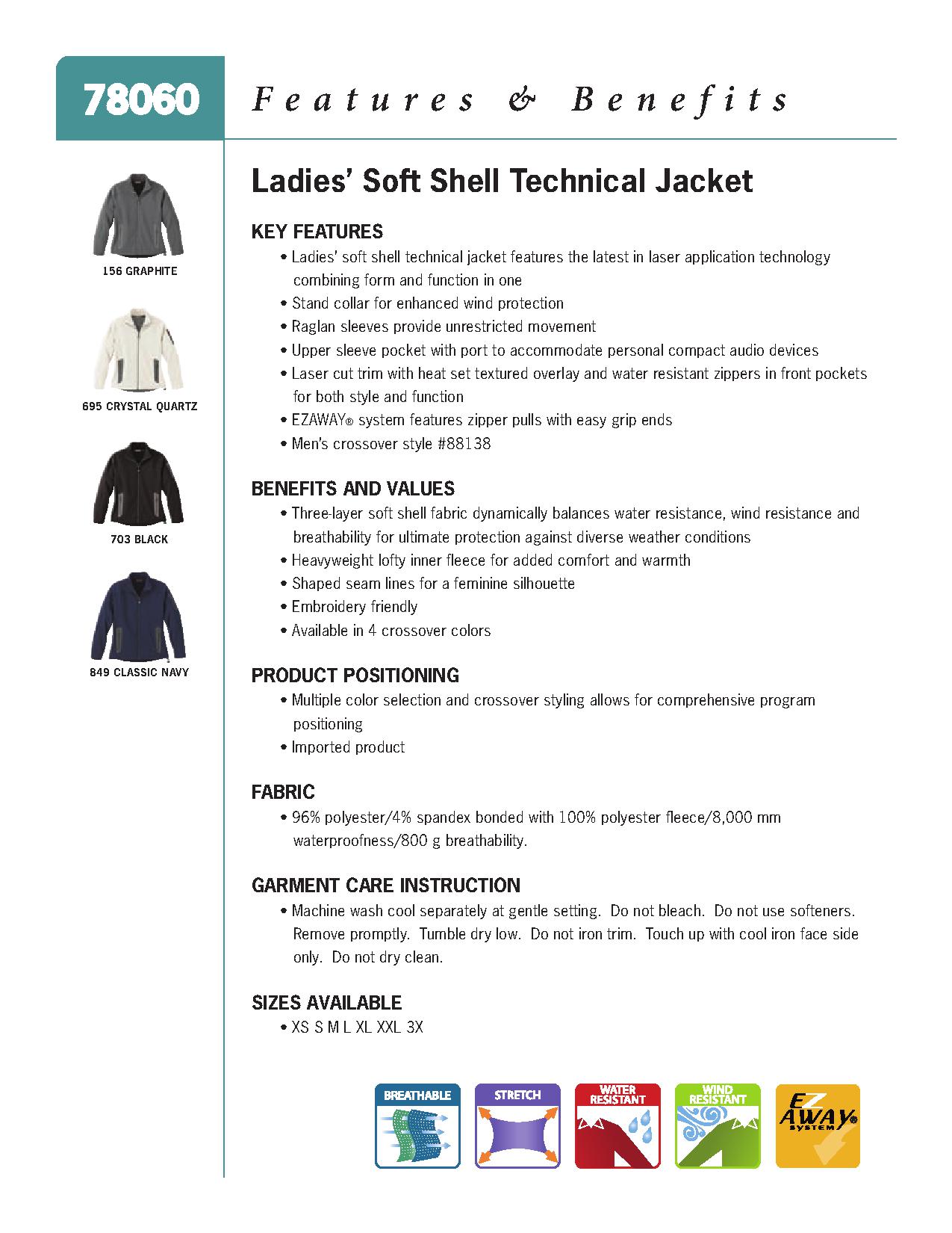 North End 78060 - Ladies' Soft Shell Technical Jacket