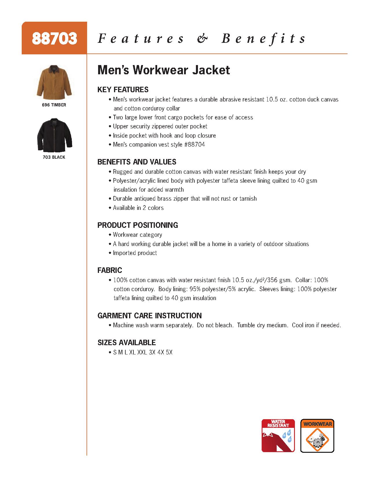Ash City UTK 1 Warm.Logik 88703 - Men's Workwear Jacket