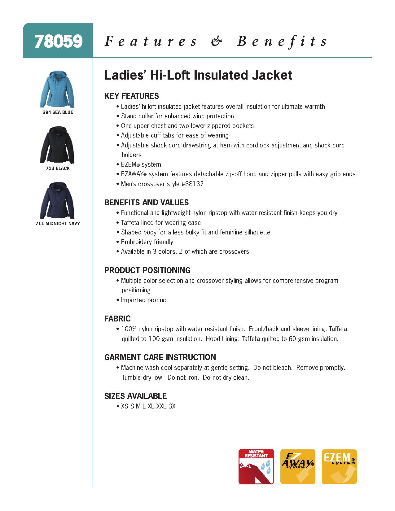 Ash City UTK 2 Warm.Logik 78059 - Ladies' Hi-Loft Insulated Jacket