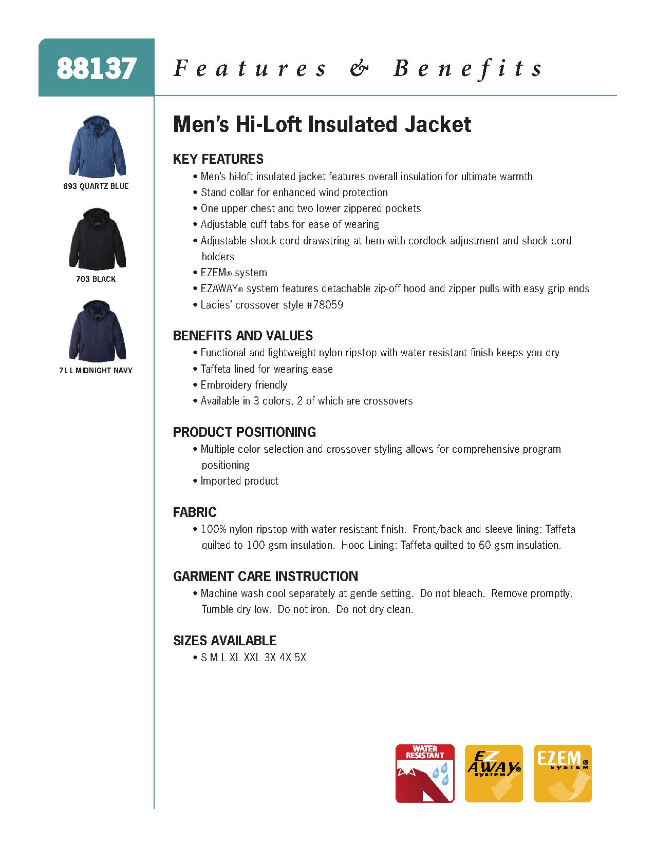 Ash City UTK 2 Warm.Logik 88137 - Men's Hi-Loft Insulated Jacket