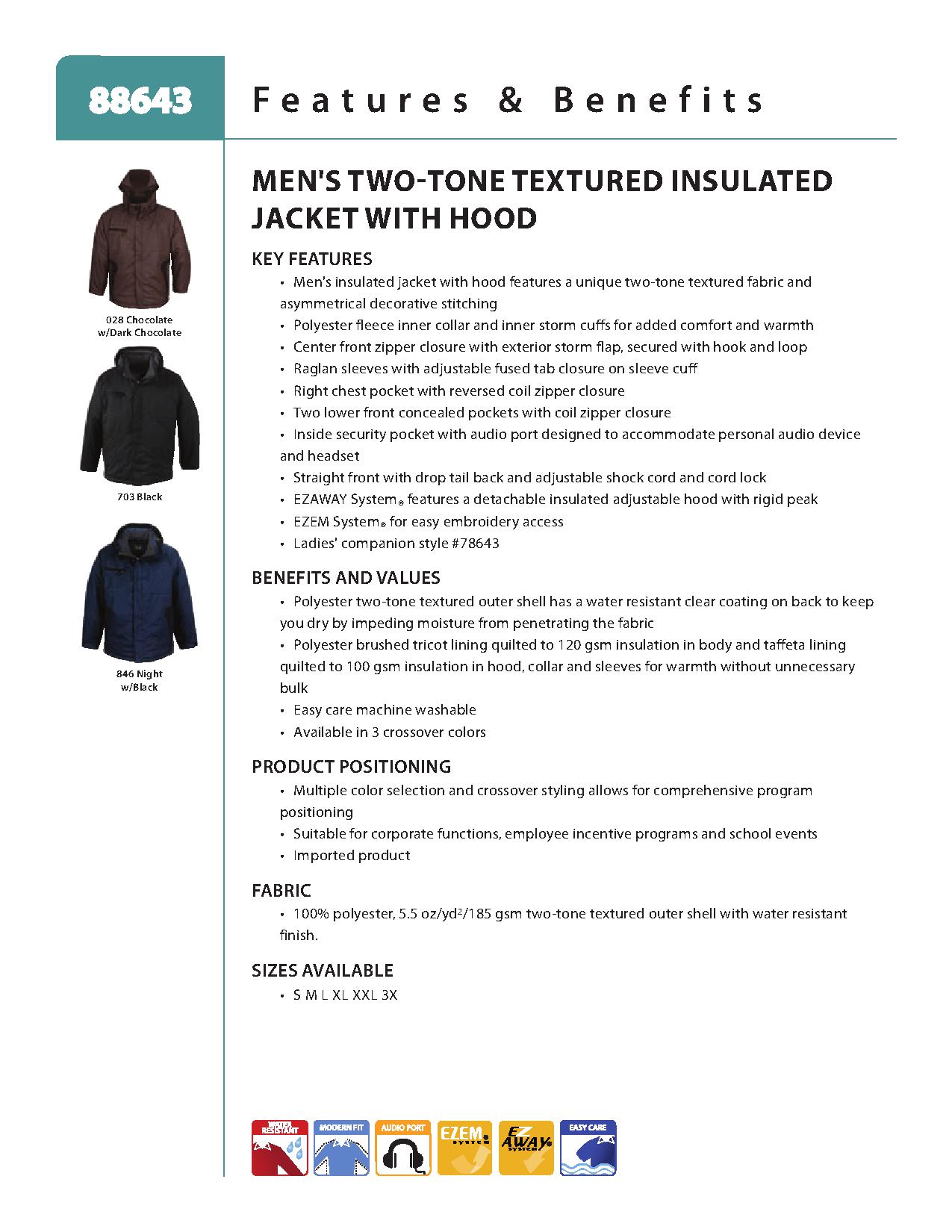 Ash City UTK 3 Warm.Logik 88643 - Altitude Men's Seam-Sealed Insulated Jacket
