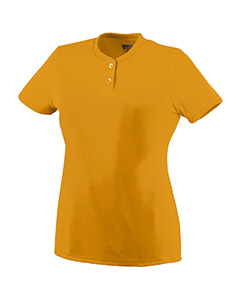 Augusta Drop Ship - 1212 Ladies' Wicking Two-Button Jersey