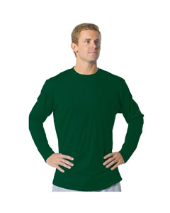 A4 Drop Ship - N3221 Adult Long Sleeve Fusion Cotton Crew