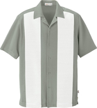 Ash City Jersey 87017 - Men's Knit Ottoman Color-Block Camp Shirt