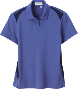 Ash City e.c.o Knits 75054 - Ladies' Recycled polyester Performance Honeycomb Color Block Polo