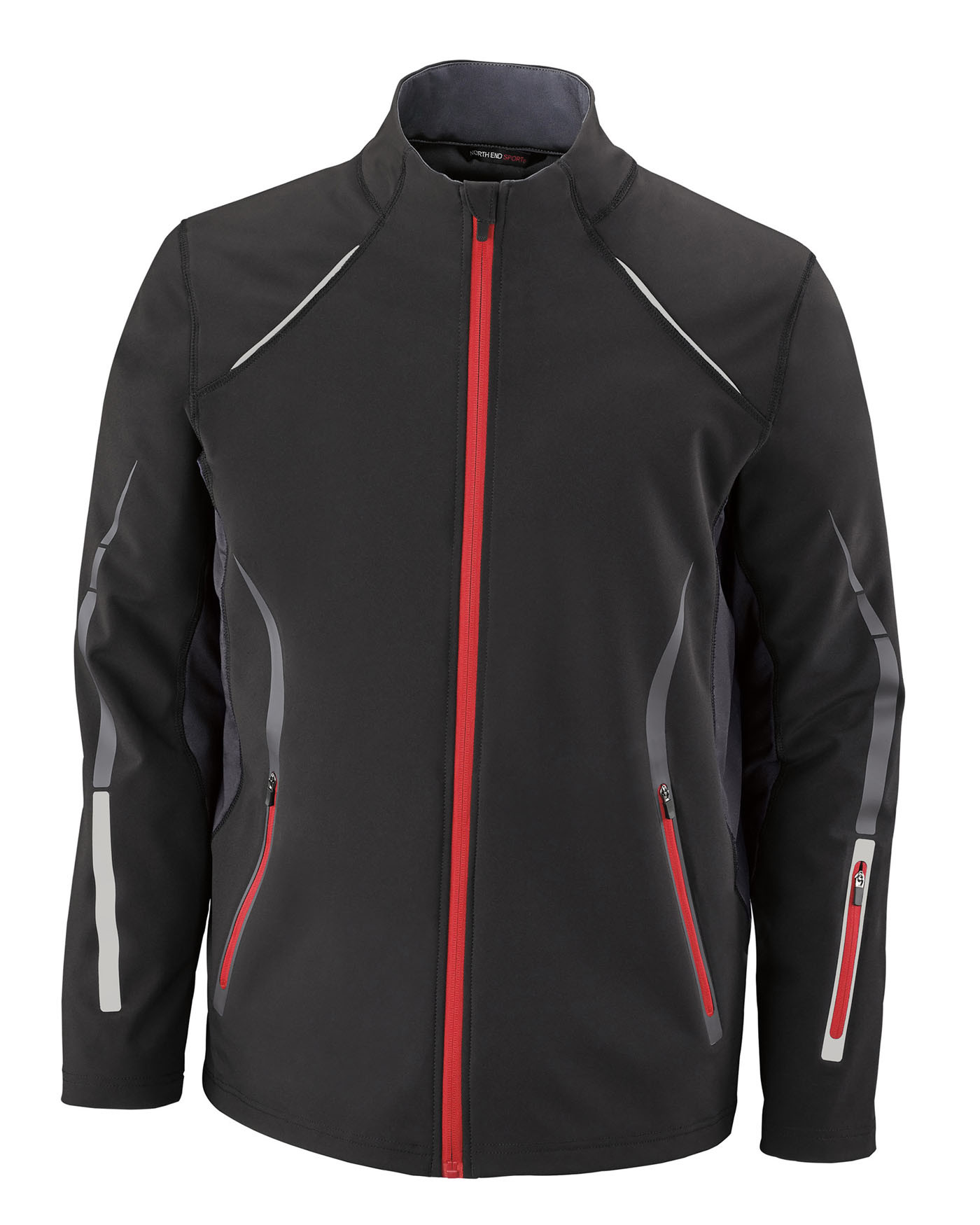 North End 88678 - Men's Pursuit 3-Layer Light Bonded Hybird Soft Shell Jacket With Laser Perforation