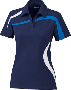 North End 78645 - Ladies' Impact Performance Polyester Pique Colorblock Polo