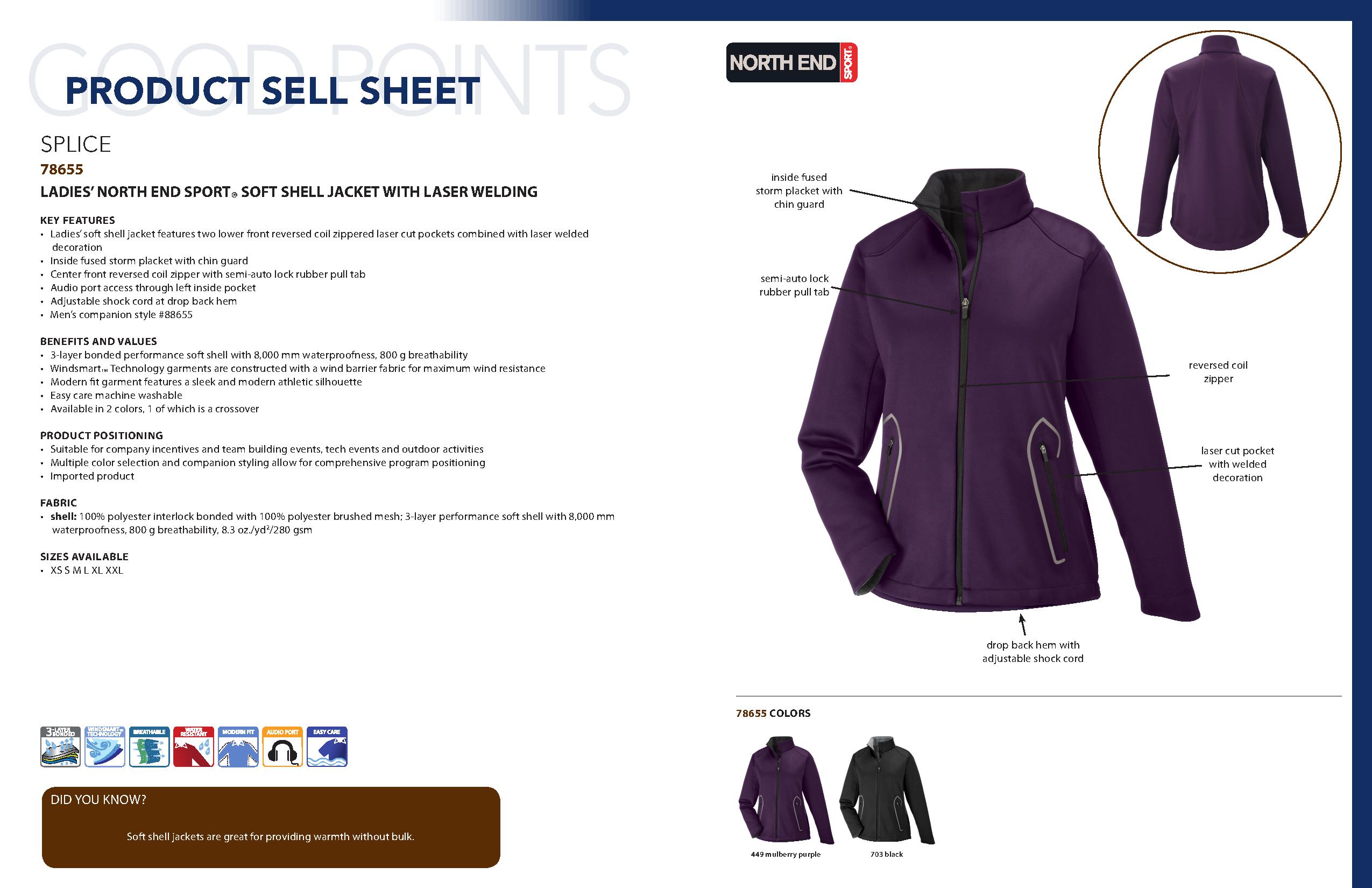 Ash City Performance Jackets 78655 - Splice Ladies' Soft Shell Jacket With Laser Welding