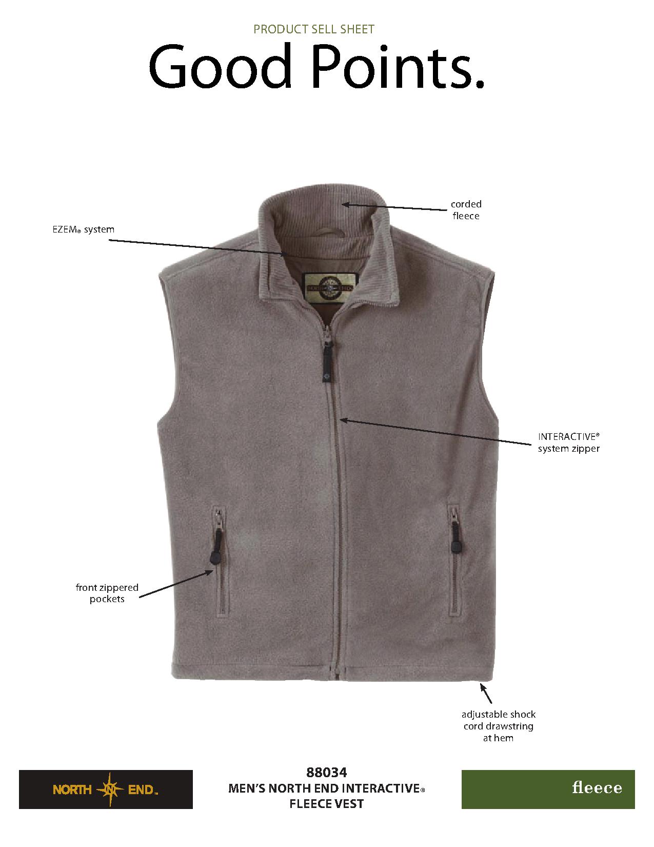 Ash City Vests 88034 - Men's Interactive Fleece Vest