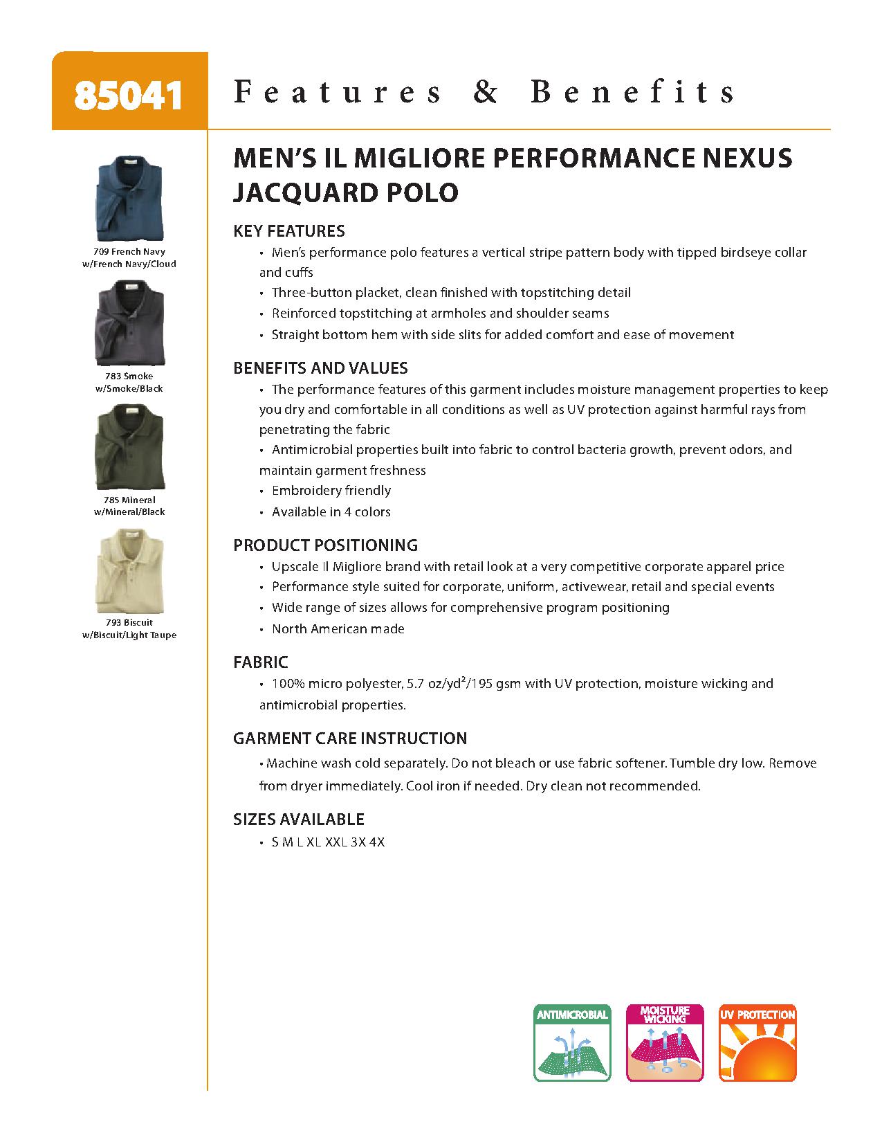 Ash City Performance 85041 - Men's Performance Nexus Jacquard Polo