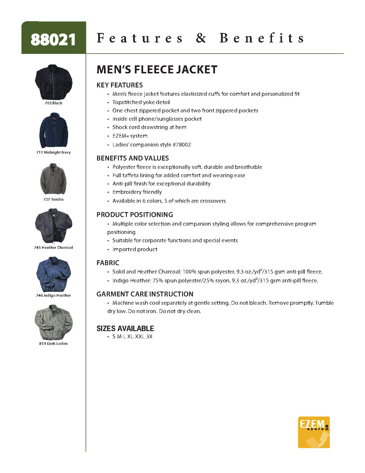 Ash City Poly Fleece 88021 - Men's Fleece Jacket