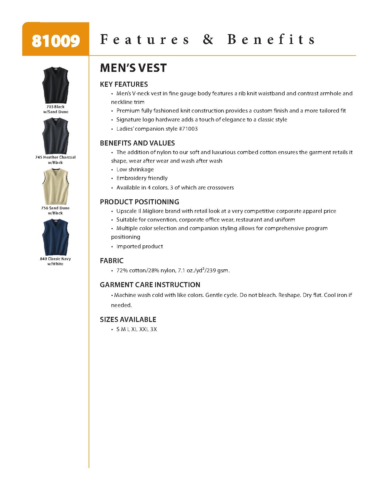 Ash City Sweaters 81009 - Men's Vest