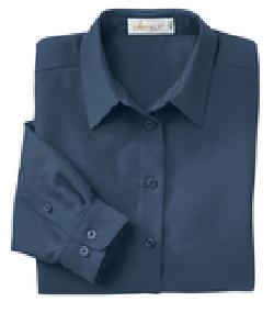 Ash City Polynosic 77005 - Ladies' Dobby Polyester Long Sleeve Shirt
