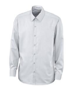 Ash City Wrinkle Free 88673 - Boulevard Men's Wrinkle Free 2-Ply 80's Cotton  Dobby Taped Shirt With Oxford Trim