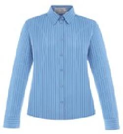 Ash City Wrinkle Resistant 77044 - Align Ladies' Wrinkle Resistant Cotton Blend Dobby Vertical Striped Shirt