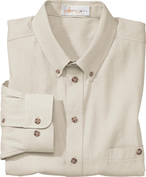 Ash City Cotton 87003 - Men's Diamond Dobby Button-Down Long Sleeve Shirt
