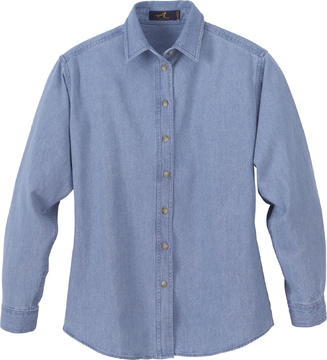 Ash City Denim 78004 - Ladies' Denim Long Sleeve Shirt