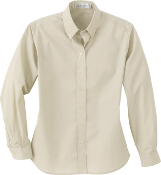 Ash City Easy care 77002 - Ladies' Wrinkle Resistant Poplin Button-Down Long Sleeve Shirt