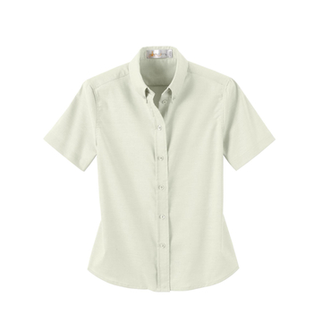 Ash City Easy care 77019 - Ladies' Wrinkle Resistant Short Sleeve Button-Down Oxford Shirt