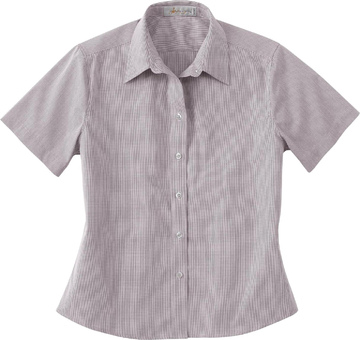 Ash City Easy care 77021 - Ladies' Short Sleeve Wrinkle Resistant Yarn-Dyed Shirt