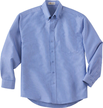 Ash City Easy care 87022 - Men's Wrinkle-Resistant Yarn-Dyed Stripe Long Sleeve Shirt