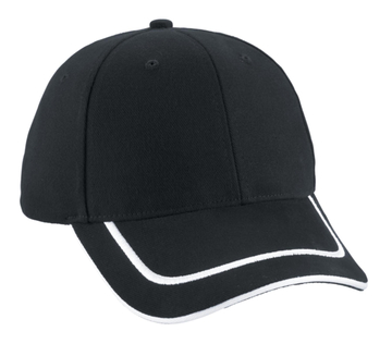 Ash City Lifestyle Performance caps 45013 - Deluxe Heavy Brushed Twill Cap With Embroidered 3D Sandwich Visor