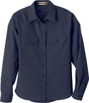 Ash City Uniform Shirts 77701 - Ladies' Soil Release Long Sleeve Broadcloth Shirt