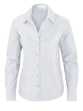 Ash City Wrinkle Free 78674 - Boulevard Ladies' Wrinkle Free 2-Ply 80's Cotton Stripped Taped Shirt