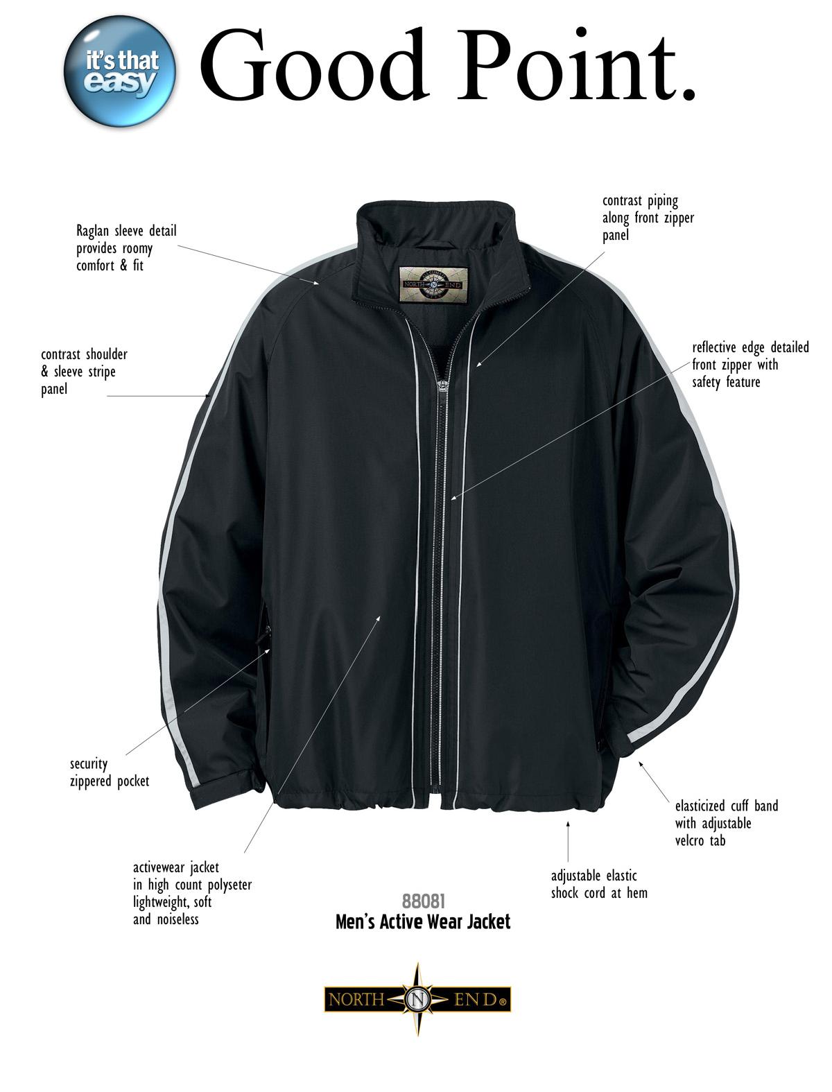 Ash City Lifestyle Athletic Separates 88081 - Men's Active Wear Jacket