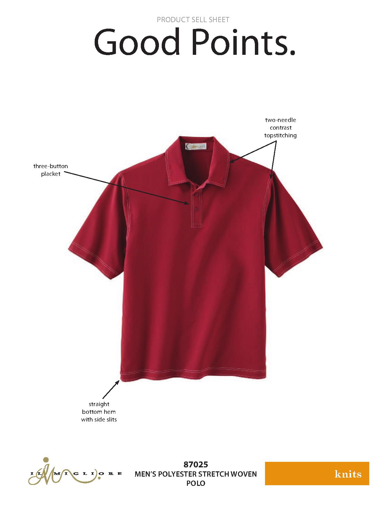 Ash City Stretch 87025 - Men's Performance Polyester Stretch Woven Polo