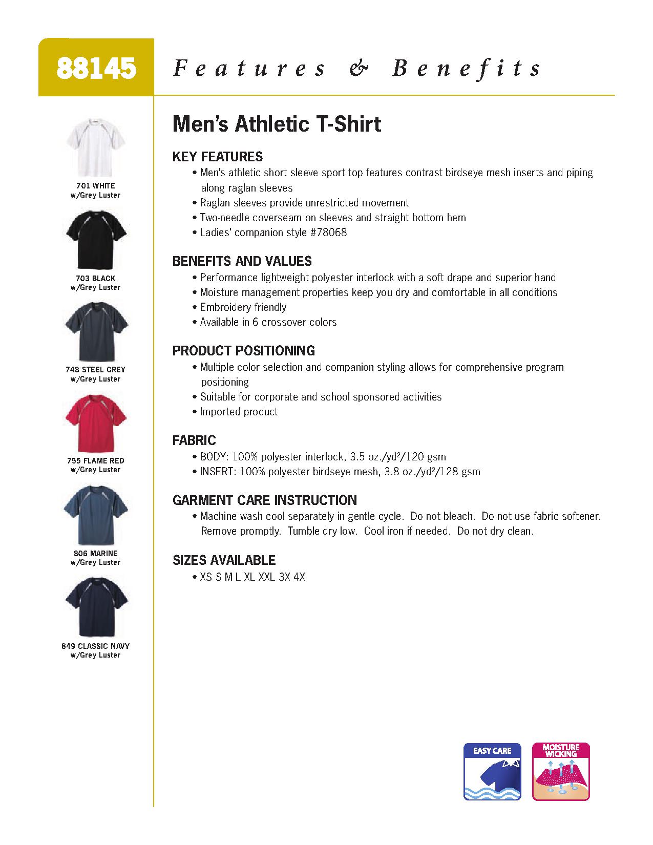 Ash City Lifestyle Performance Separates 88145 - Men's Athletic T-Shirt