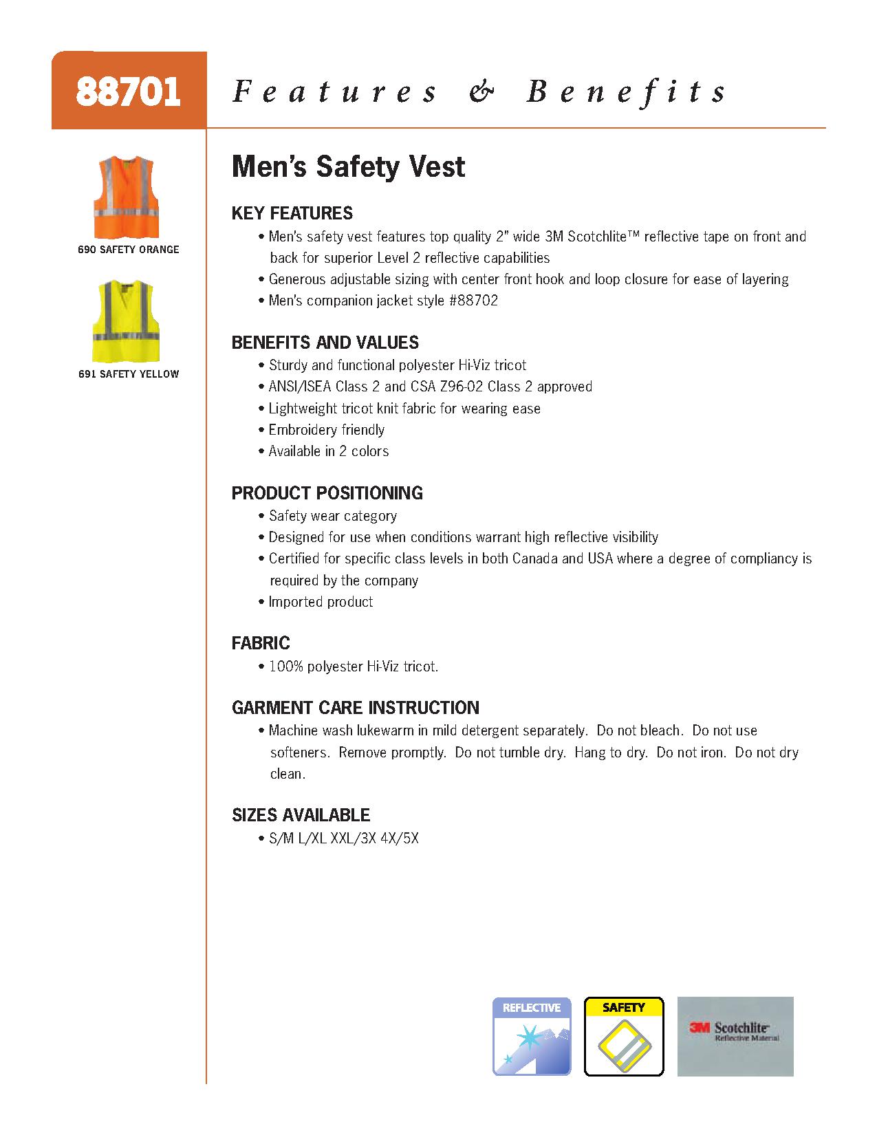 Ash City Lifestyle Vests 88701 - Safety Vest