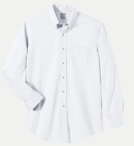 Brooks Brothers BR621037 346 Regular Fit No-Iron Pinpoint Dress Shirt - 36/37