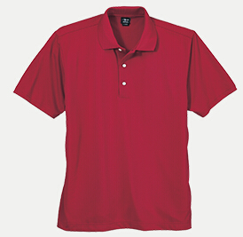 Page & Tuttle P39409 Men's Dot Texture Solid Jersey Polo