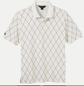Brooks Brothers BR2102 Printed Argyle Pique Polo
