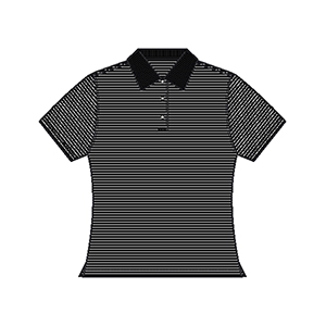 Page & Tuttle P49159 Ladies' Cool Swing Pinstripe Jersey Polo