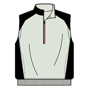 Page & Tuttle P1695 Men's 1/2 Zip Interlock Tech Vest