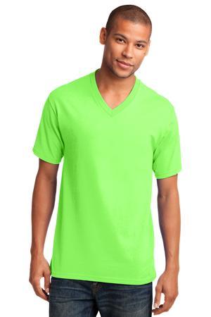 Port & Company PC54V 5.4-oz 100% Cotton V-Neck T-Shirt