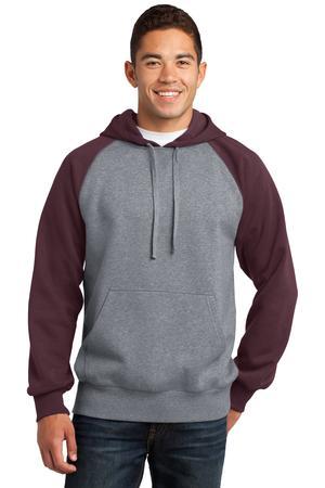 Sport-Tek ST267 Raglan Colorblock Pullover Hooded Sweatshirt