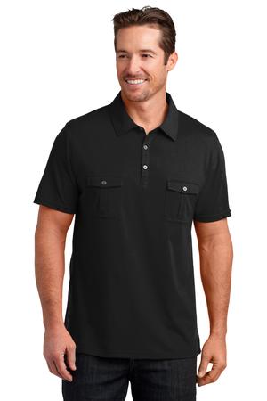 District Made™ DM333 Mens Jersey Double Pocket Polo