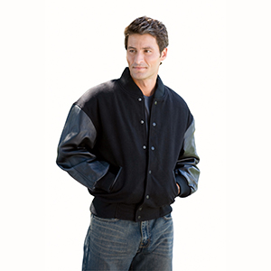 Burk's Bay BB500 Wool and Leather Varsity Jacket